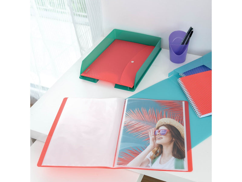 Esselte  Colour'Breeze Display Book with 80 pockets Green