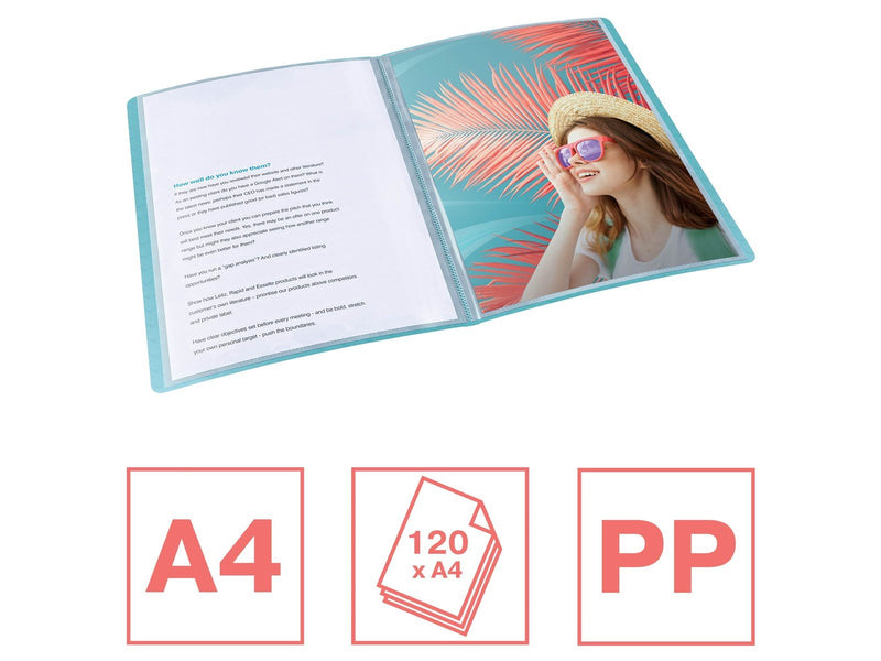 Esselte  Colour'Breeze Display Book with 60 pockets Blue