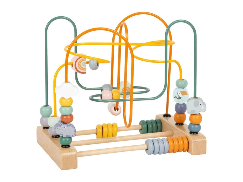 Small Foot - Wooden Motor Skills Spiral Safari with Beads
