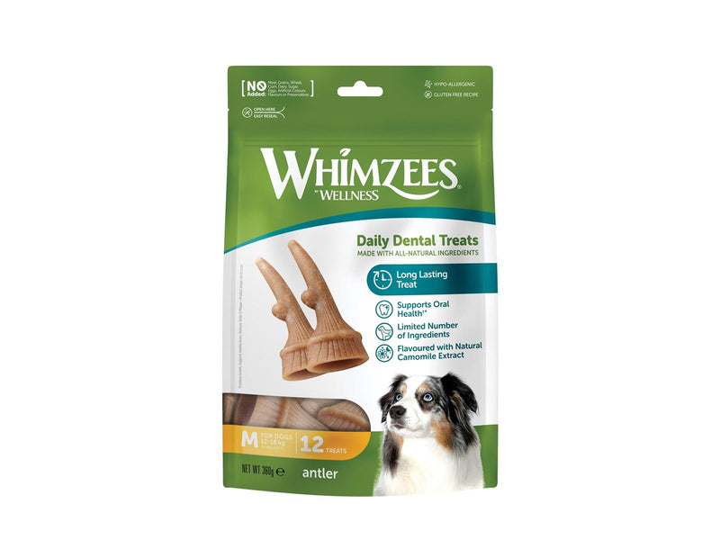 Whimzees Occupy Antler M 12 stk 360 g MP