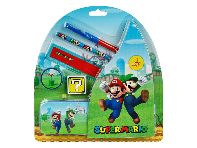 Undercover Super Mario School Set in Tin 7 pcs.