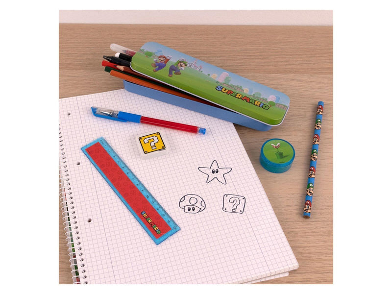 Undercover Super Mario School Set in Tin 7 pcs.