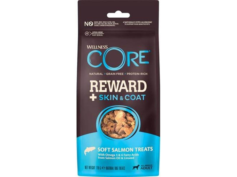 CORE Reward+ Treats Salmon Skin & Coat 170g