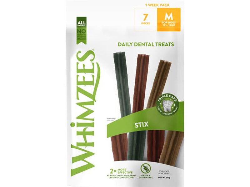 Whimzees Stix M 7 stk 210 g WEEK MP