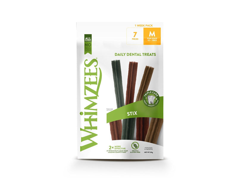 Whimzees Stix M 7 stk 210 g WEEK MP