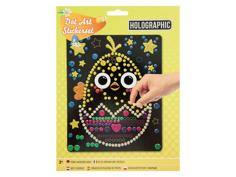 Grafix Easter Holographic Dot Art Set 22x18cm (Assorted)