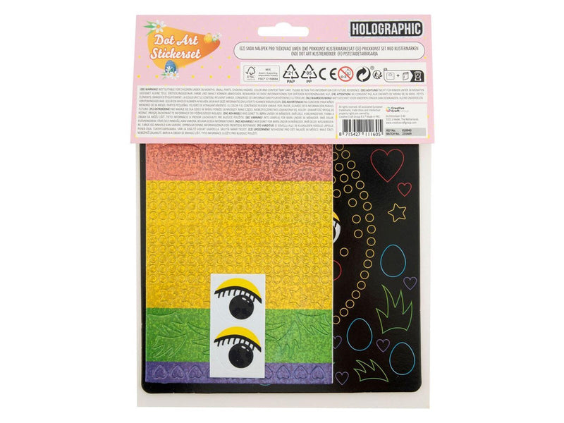 Grafix Easter Holographic Dot Art Set 22x18cm (Assorted)