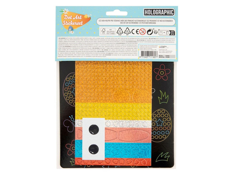 Grafix Easter Holographic Dot Art Set 22x18cm (Assorted)