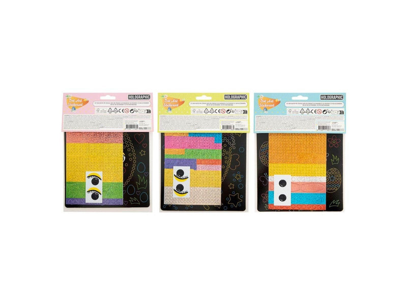 Grafix Easter Holographic Dot Art Set 22x18cm (Assorted)