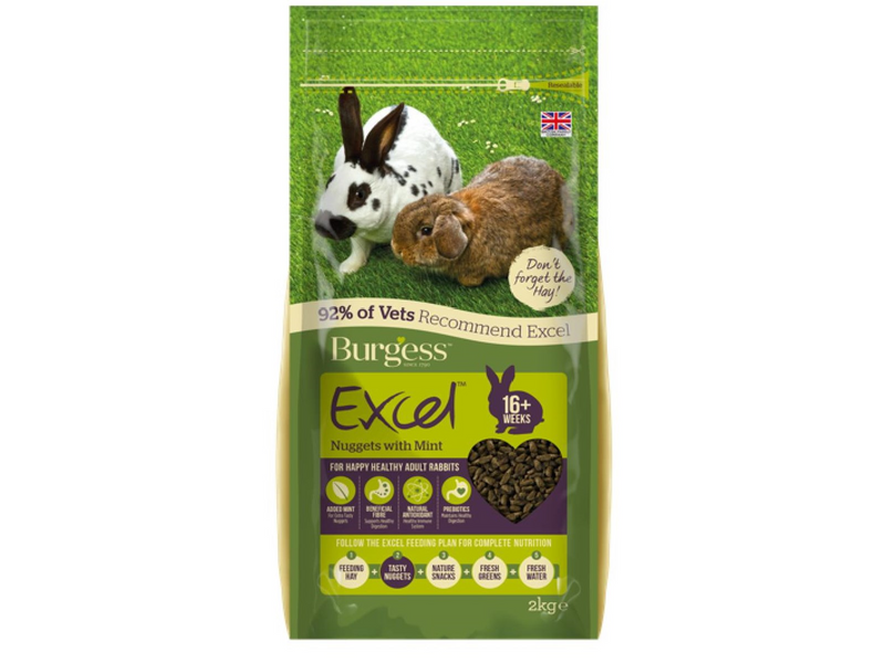 Burgess Excel Rabbit Adult 10kg Mint