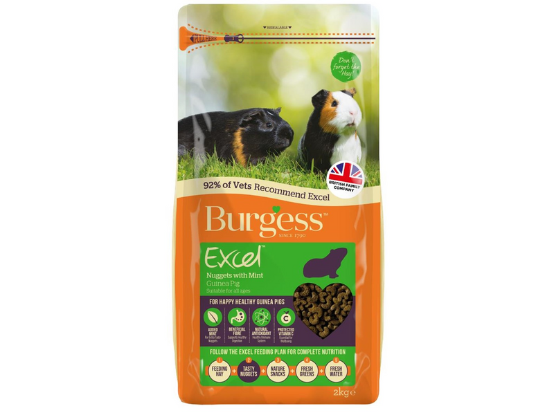 Burgess Excel Guinea Pig 10kg, Mint
