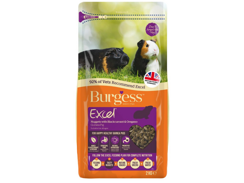 Burgess Excel Guinea Pig Blackcurrant & Oregano 10kg