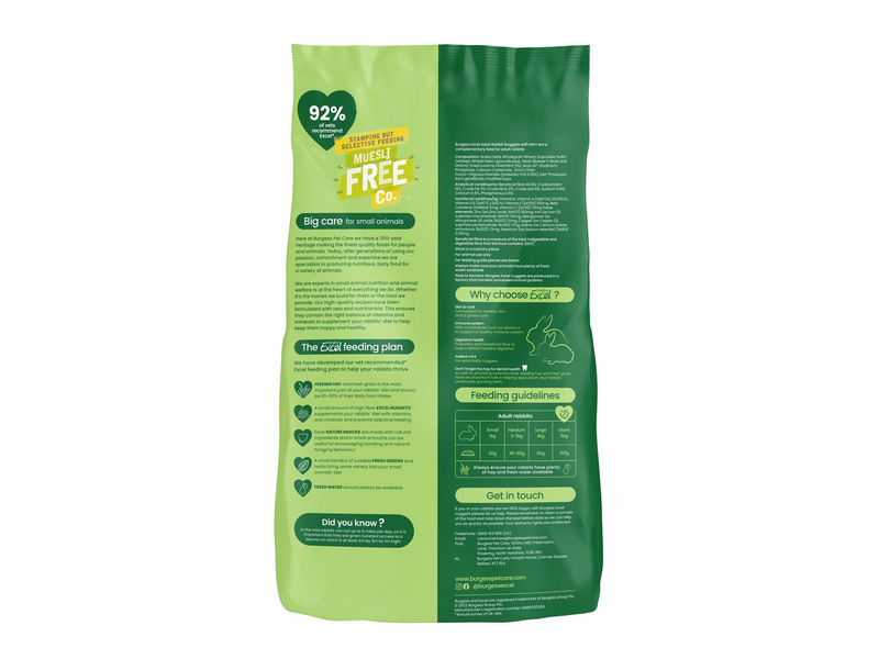 Burgess Excel Rabbit Adult 3 kg