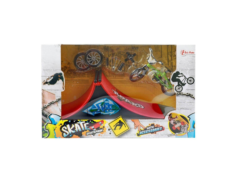 Toi-Toys Finger skateboard or BMX bike with skate track (Assorted)