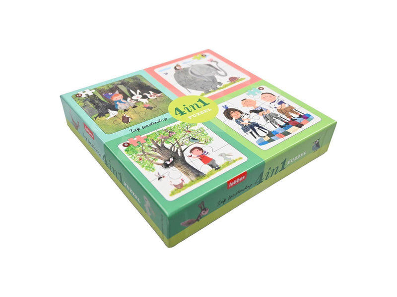 Lobbes Animals by Fiep 4in1 Puzzle