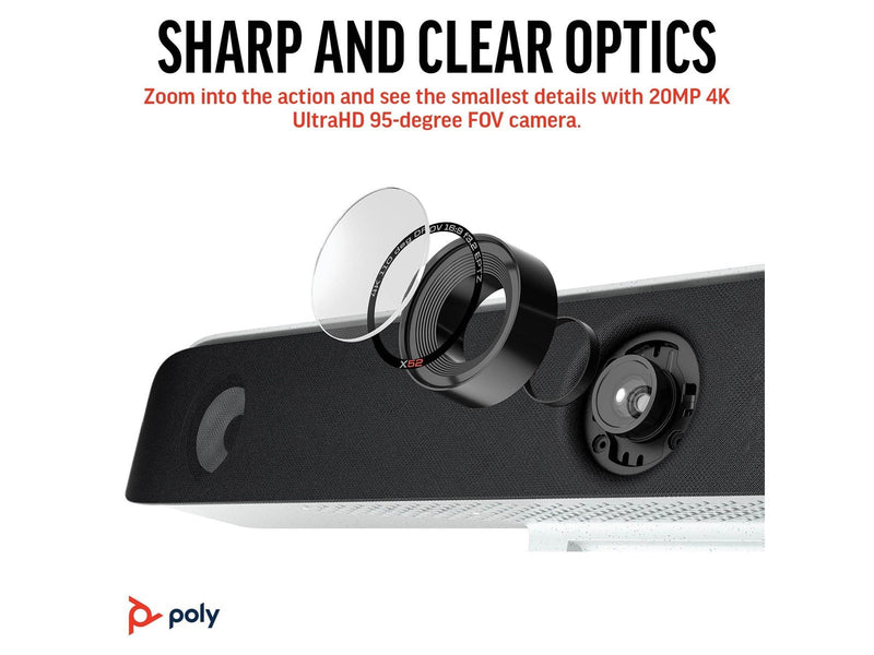 Poly Studio X52 | All-in-one video bar for conference room