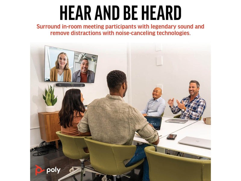 Poly Studio X52 | All-in-one video bar for conference room