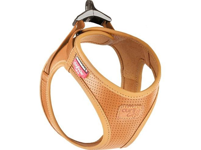 Curli Vegan Apple Leather Harness Brown XS