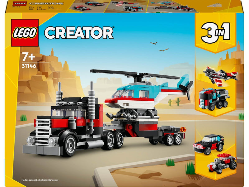 LEGO Creator 31146 Tieflader mit Hubschrauber