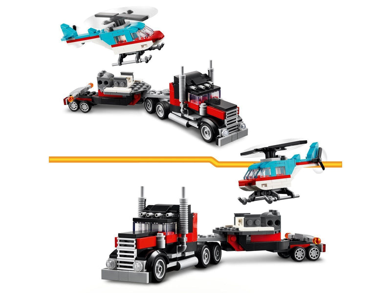 LEGO Creator 31146 Tieflader mit Hubschrauber