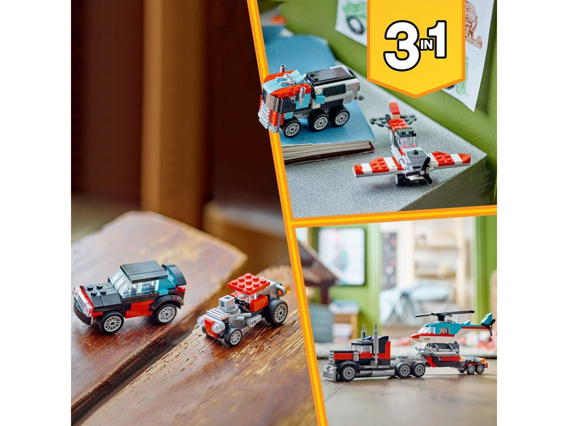 LEGO Creator 31146 Tieflader mit Hubschrauber