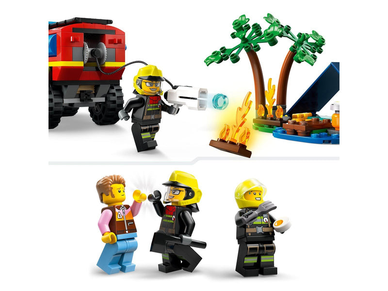 LEGO City 60412 Feuerwehrgeländewagen mit Rettungsboot