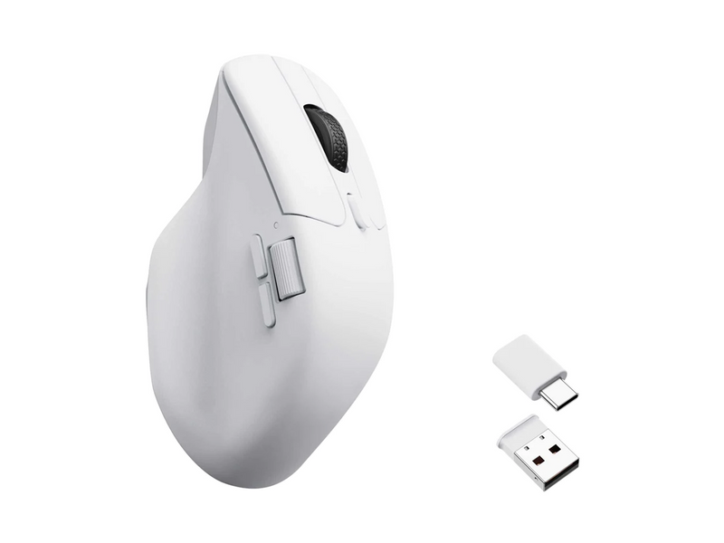 Keychron M6 Wireless - Weiß - Ergonomische Maus (Weiß)