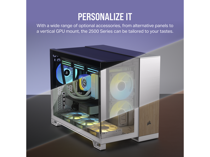 Corsair 2500D Airflow - Dual Chamber - Gehäuse - Minitower - Schwarz