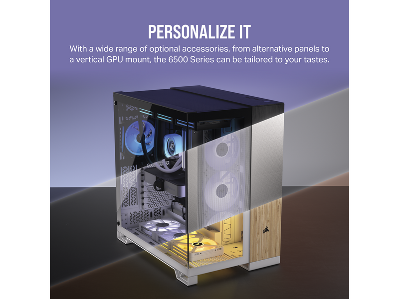 Corsair 6500D Airflow - Dual Chamber - Gehäuse - Miditower - Schwarz