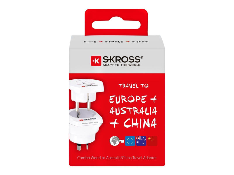SKross Country Travel Adapter World to Australia/China