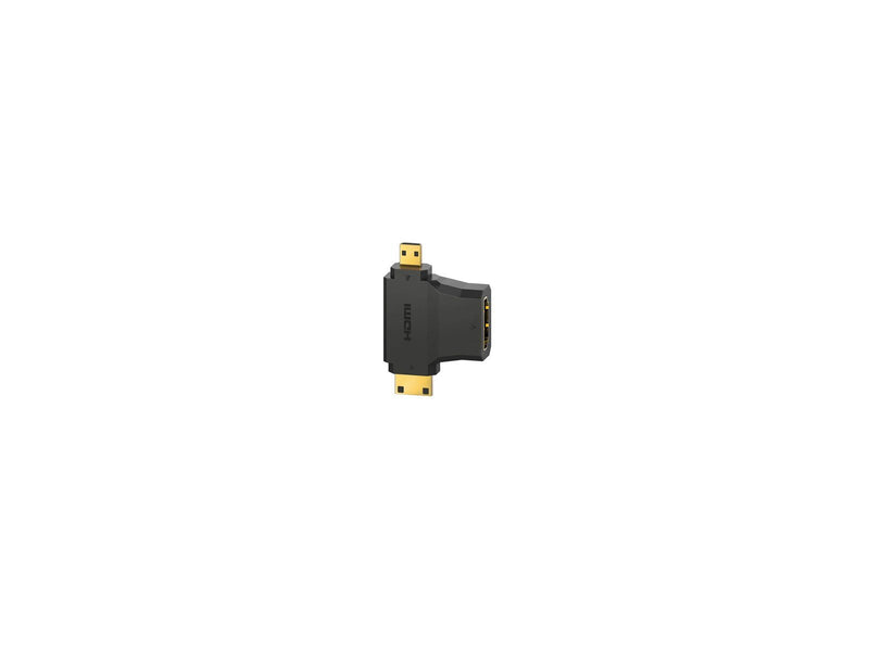Hama Adapter HDMI -HDMI Mini and HDMI Micro Gold Black