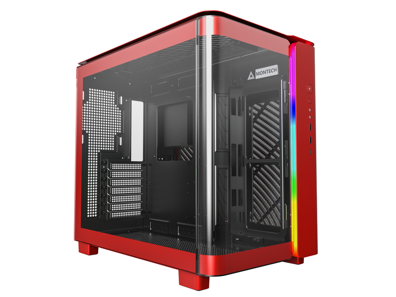 Montech King 95 - Red - Gehäuse - Miditower - Rot