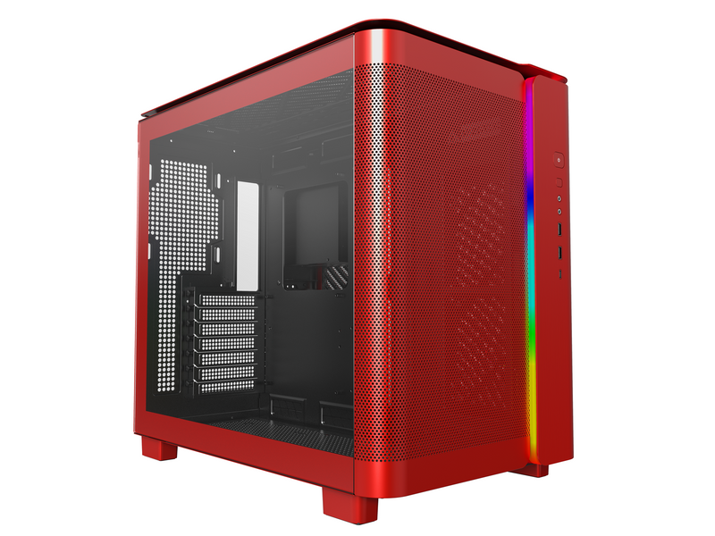 Montech King 95 - Red - Gehäuse - Miditower - Rot