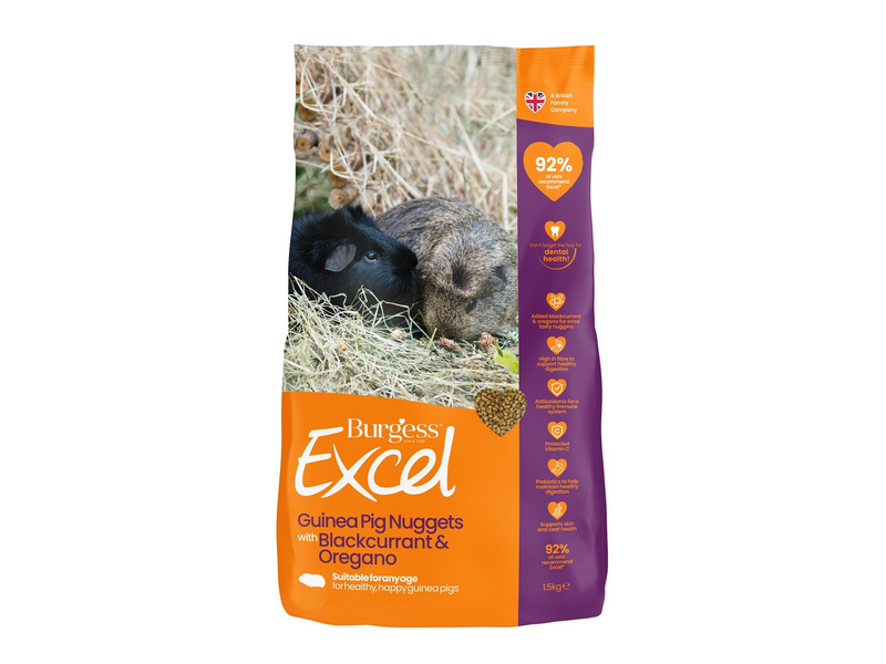 Burgess Excel Guinea Pig Blackcurrant & Oregano 1.5 kg