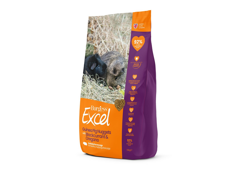 Burgess Excel Guinea Pig Blackcurrant & Oregano 1.5 kg