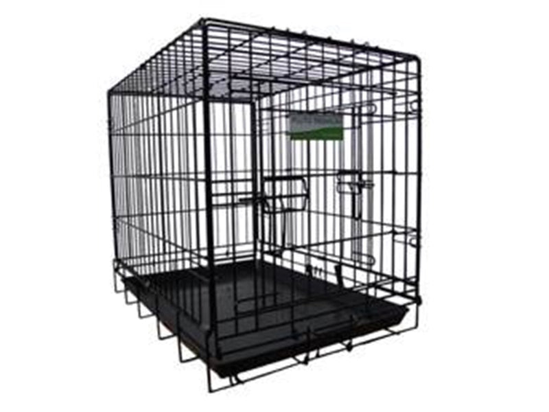 Active Canis Travel Dog Car Cage Medium L77 W48 H57 Cm Black