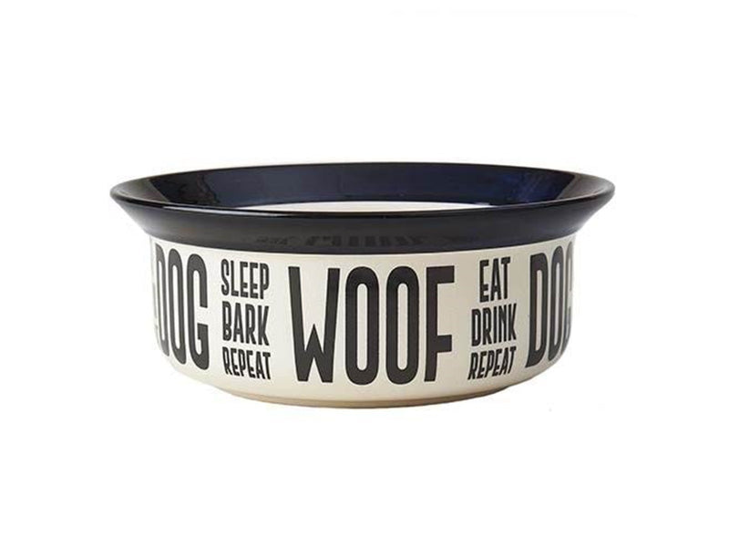 Active Canis Eat Drink Repeat 8" Bowl Black 4 cups (9 dl)