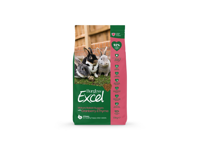 Burgess Excel Rabbit Mature Cranberry & Thyme 1.5 kg