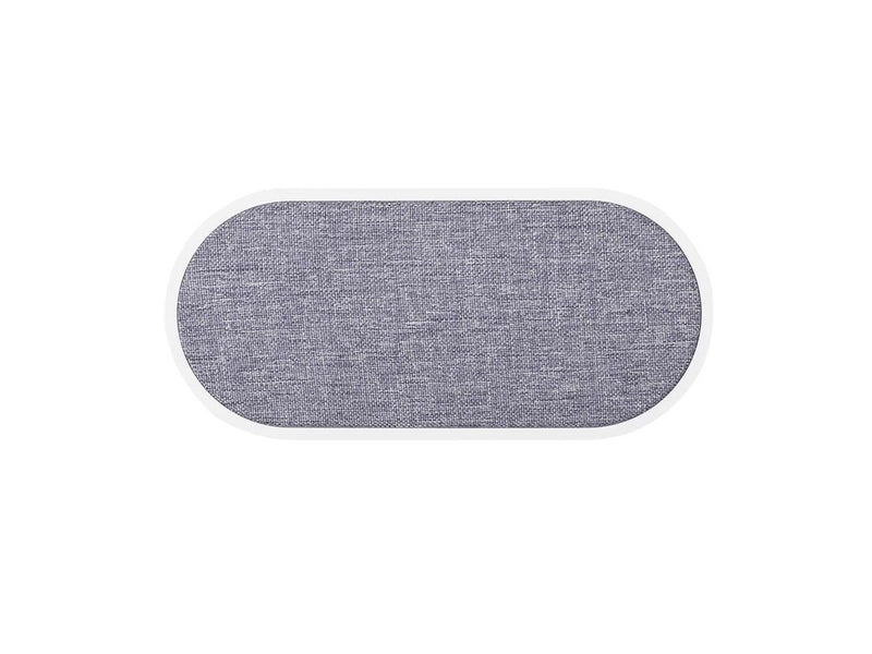 GEAR Wireless Dual QI Charger USB-C Port 2x10W White with Grey Textile