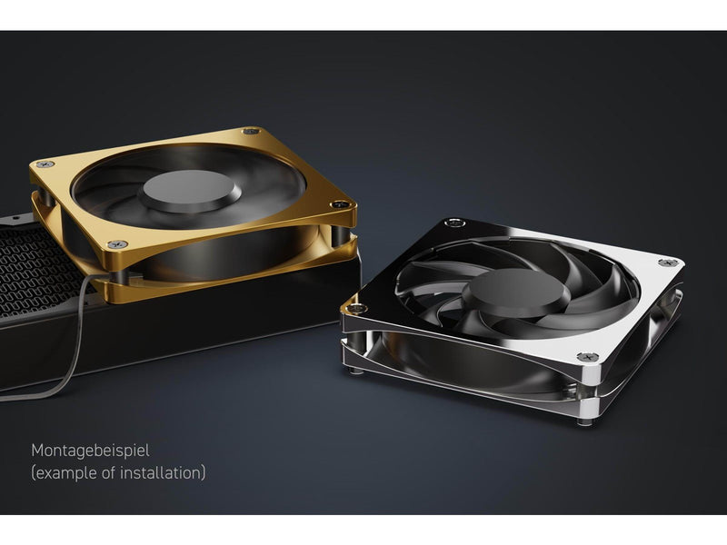 Alphacool Apex Stealth Metal - 2000 RPM - Black - Gehäuselüfter - 120mm - Weiß - 40 dBA