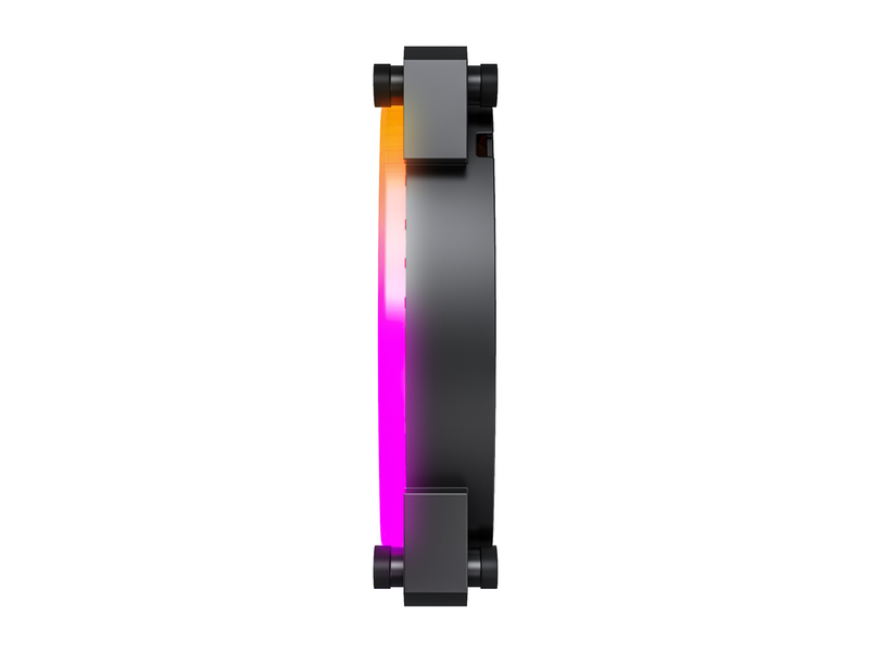 Montech AX140 PWM BK - Gehäuselüfter - 140mm - Schwarz mit RGB LED - 28 dBA