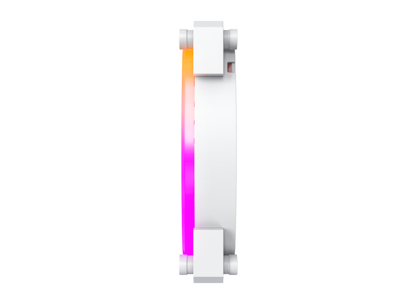 Montech RX140 PWM WH - Reverse - Gehäuselüfter - 140mm - Weiß mit RGB-Beleuchtung - 28 dBA