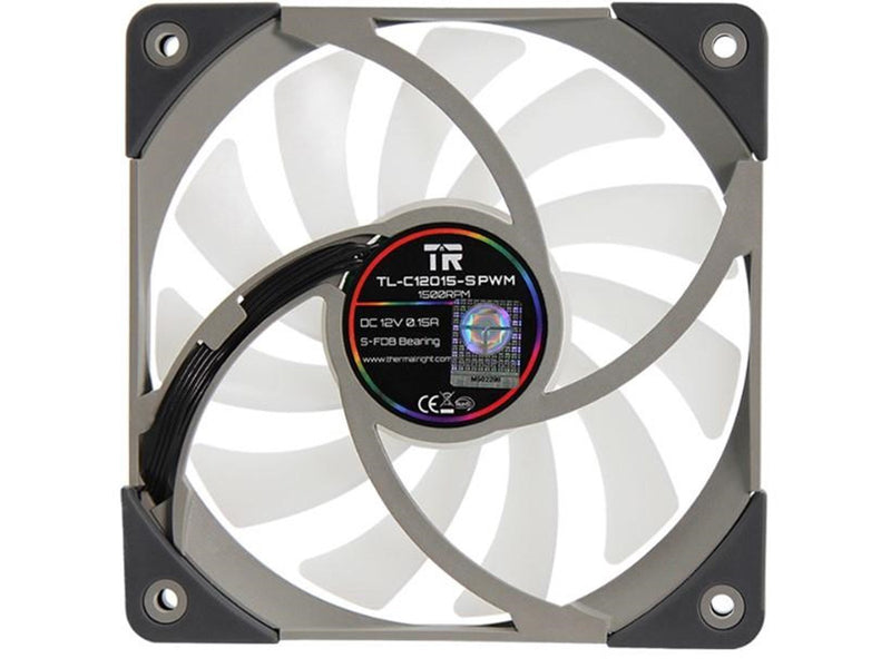 Thermalright TL-C12015S ARGB - Gehäuselüfter - 120mm - Schwarz mit RGB LED - 24 dBA