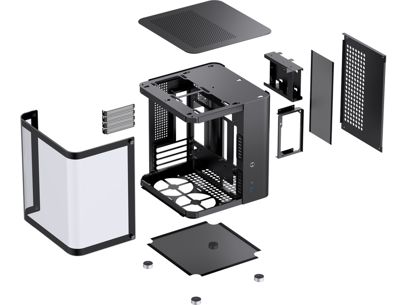 Jonsbo TK-1 2.0 - Black - Gehäuse - Minitower - Schwarz