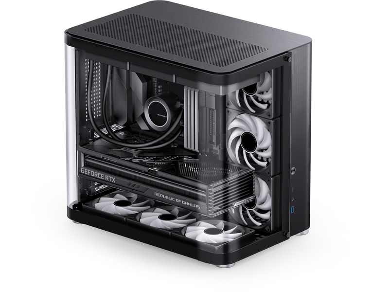 Jonsbo TK-2 2.0 - Black - Gehäuse - Miditower - Schwarz