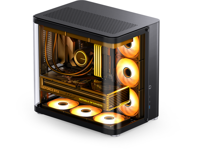 Jonsbo TK-2 2.0 - Black - Gehäuse - Miditower - Schwarz