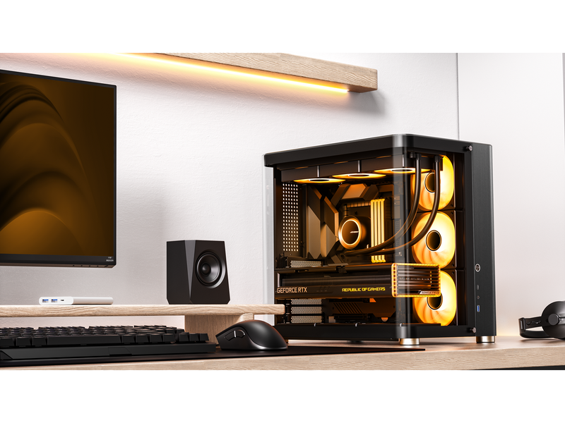 Jonsbo TK-2 2.0 - Black - Gehäuse - Miditower - Schwarz