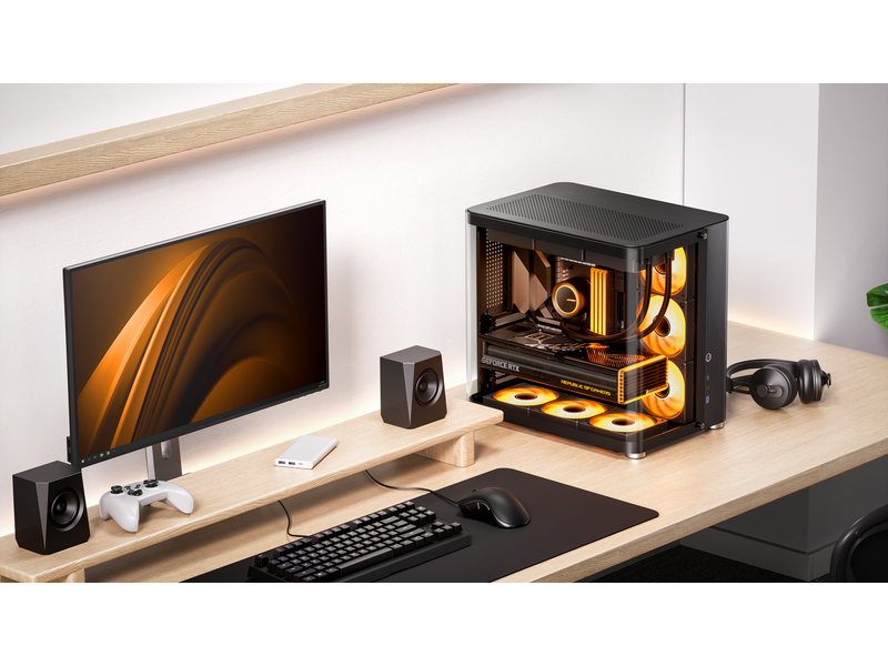 Jonsbo TK-2 2.0 - Black - Gehäuse - Miditower - Schwarz