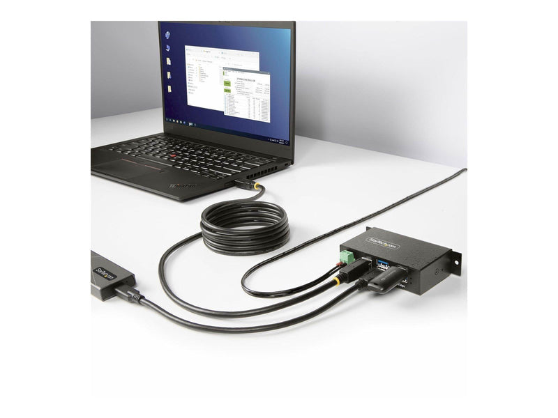 StarTech.com 5G4AINDRM-USB-A-HUB USB-Hubs - USB 3.2 - 4 - Schwarz