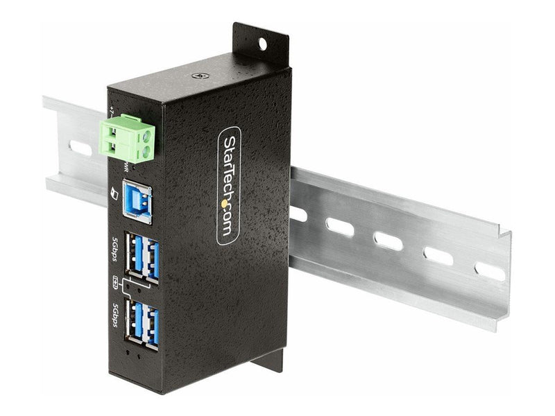 StarTech.com 5G4AINDRM-USB-A-HUB USB-Hubs - USB 3.2 - 4 - Schwarz